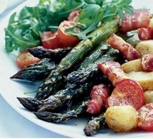 Image for Warm roast asparagus salad