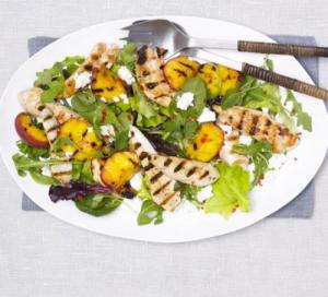 Image for Grilled Peach, Chicken & Feta Salad