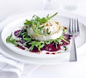 Image for Marinated beetroot with grilled goat's cheese