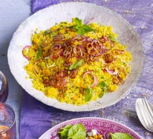 Image for Golden Couscous with Apricots & Crispy Onions